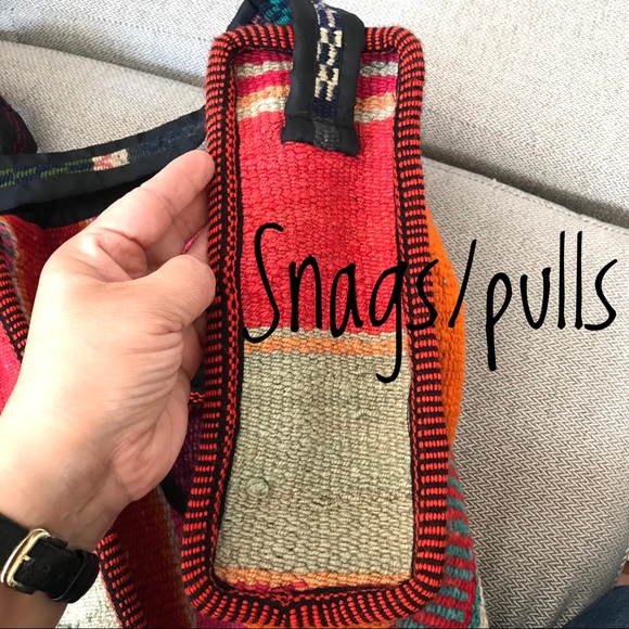 Travel Weekender Medium Woven Boho Shoulder Bag - Picture 7 of 8